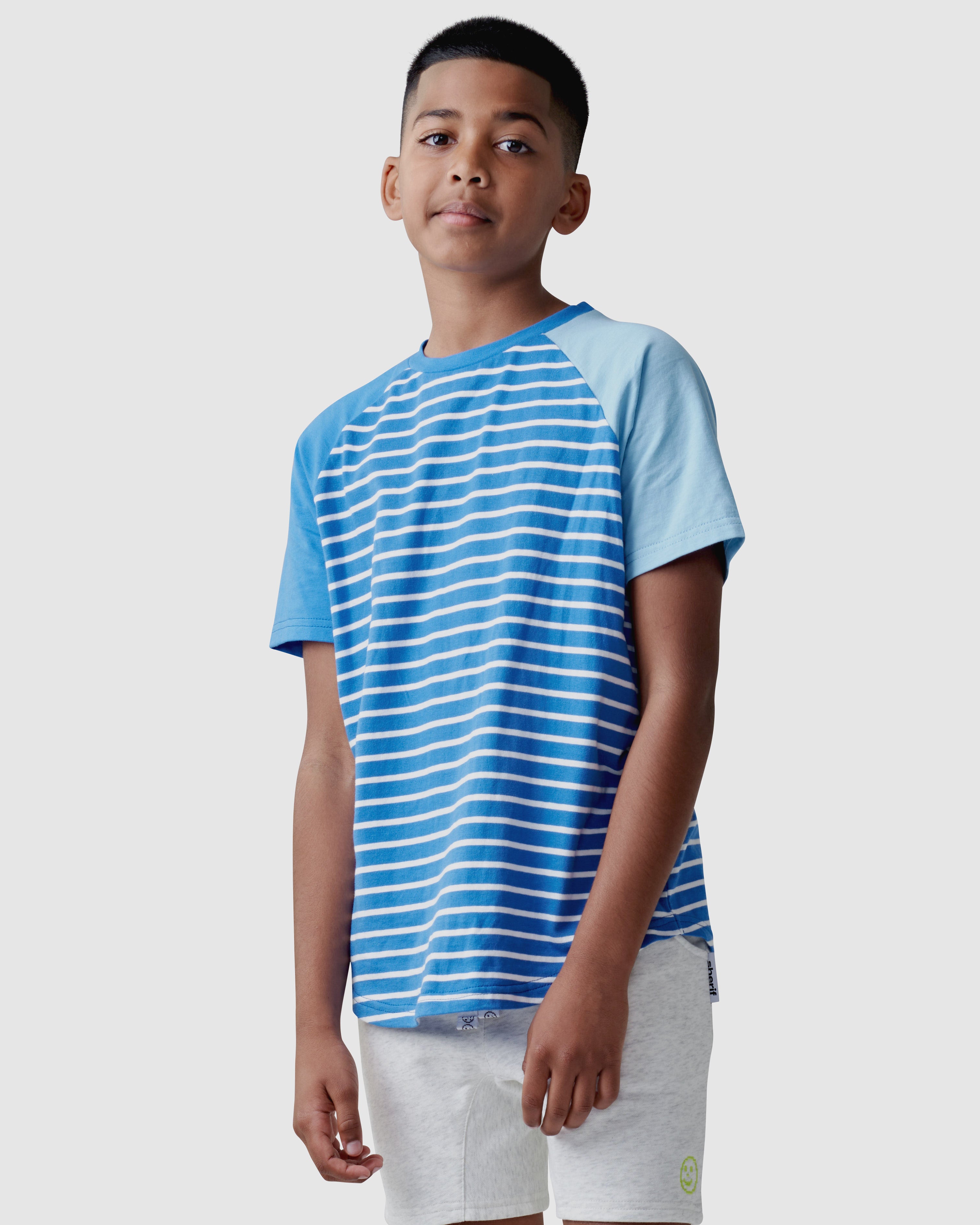 WHITE STRIPES RAGLAN TEE